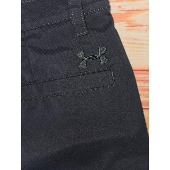 Under Armour Mens HeatGear Loose Fit Black Golf Shorts 32 - Picture 5 of 7